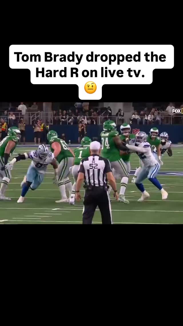 Tom Brady dropped the Hard R on live tv. 🤨 | Carrington Explains It All ...