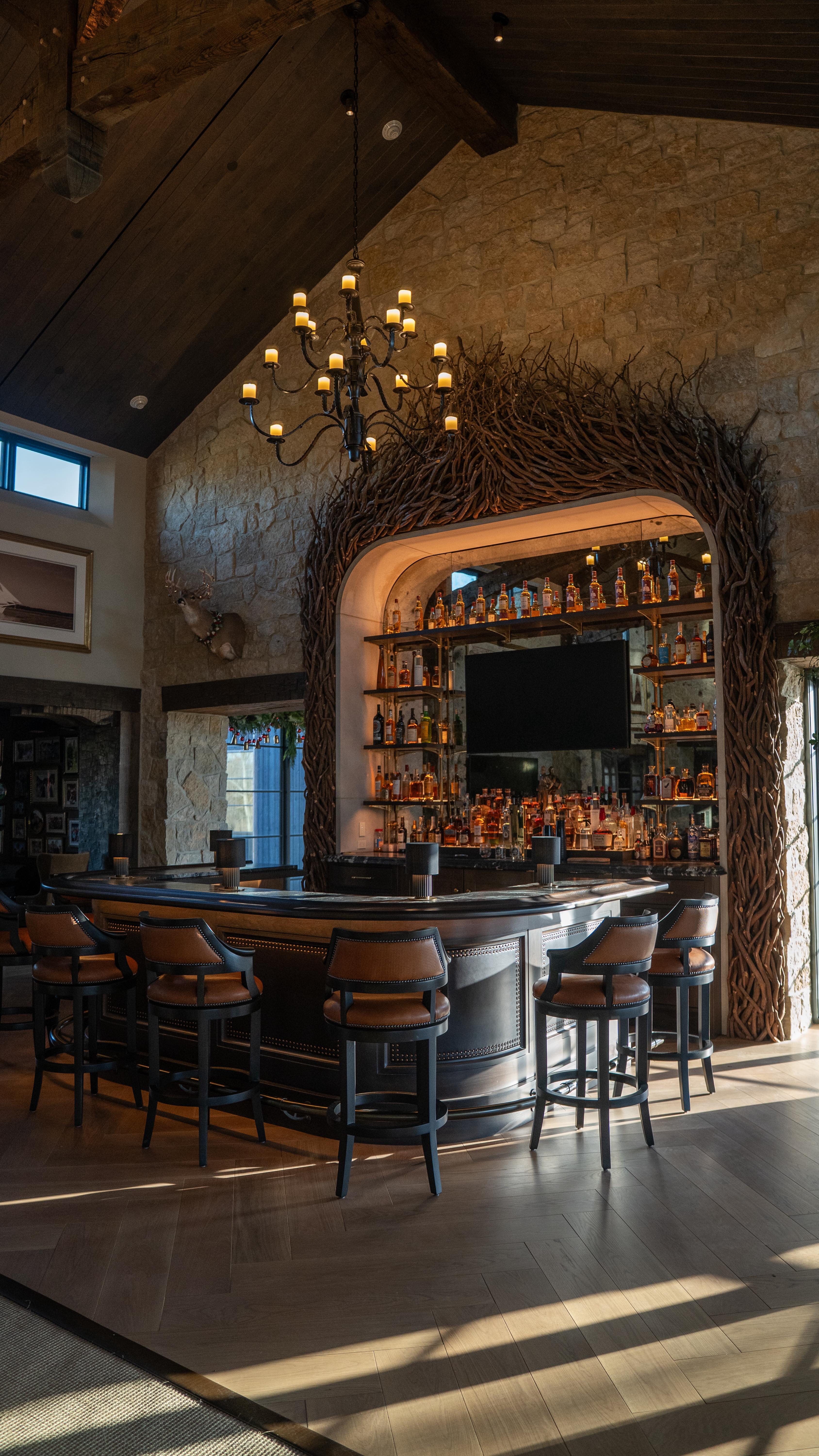 This custom bar turned out to be absolutely incredible! So many ...