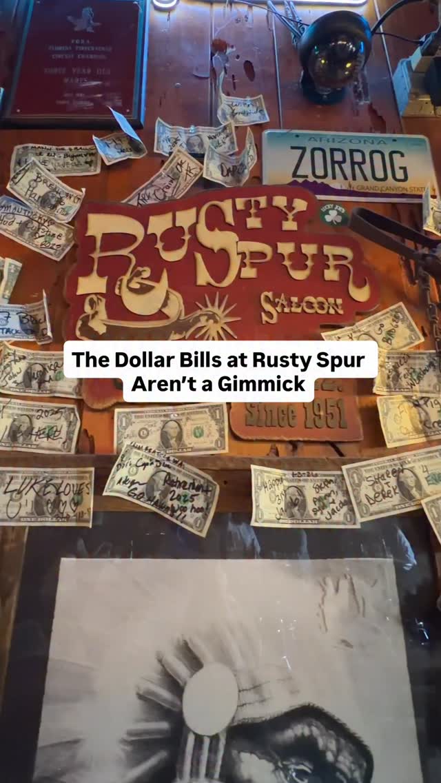 The Dollar Bills at Rusty Spur Aren’t a Gimmick Arizona locals ...