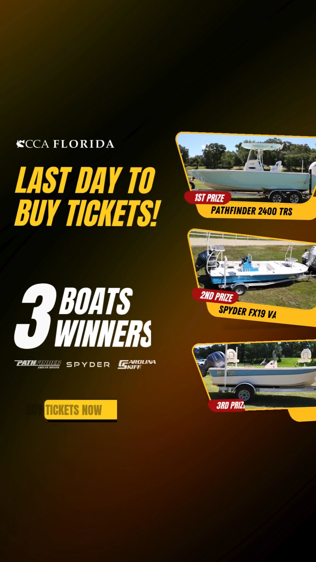 Grab your tickets by Sep 3 11:55 PM from our website https://ccaflorida ...