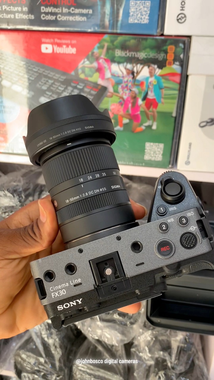 Sony FX30 Digital Cinema Camera Paired with Sigma 18-50mm F2.8 DG