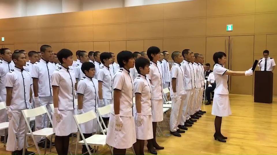 第125期選手養成訓練 「入所式」（ボートレーサー養成所）＞ ☆誓いの