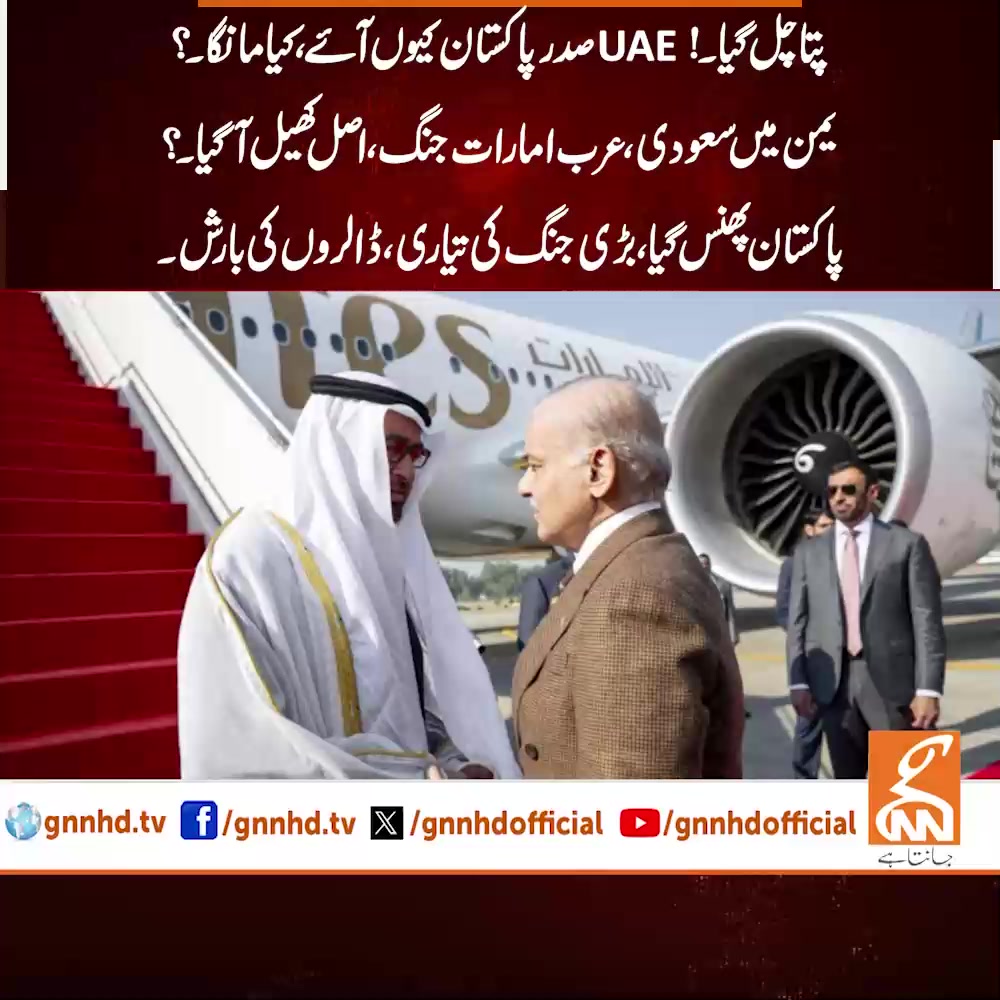 پتا چل گیا۔! UAE صدر پاکستان کیوں آئے، کیا مانگا۔؟یمن میں سعودی ، عرب ...