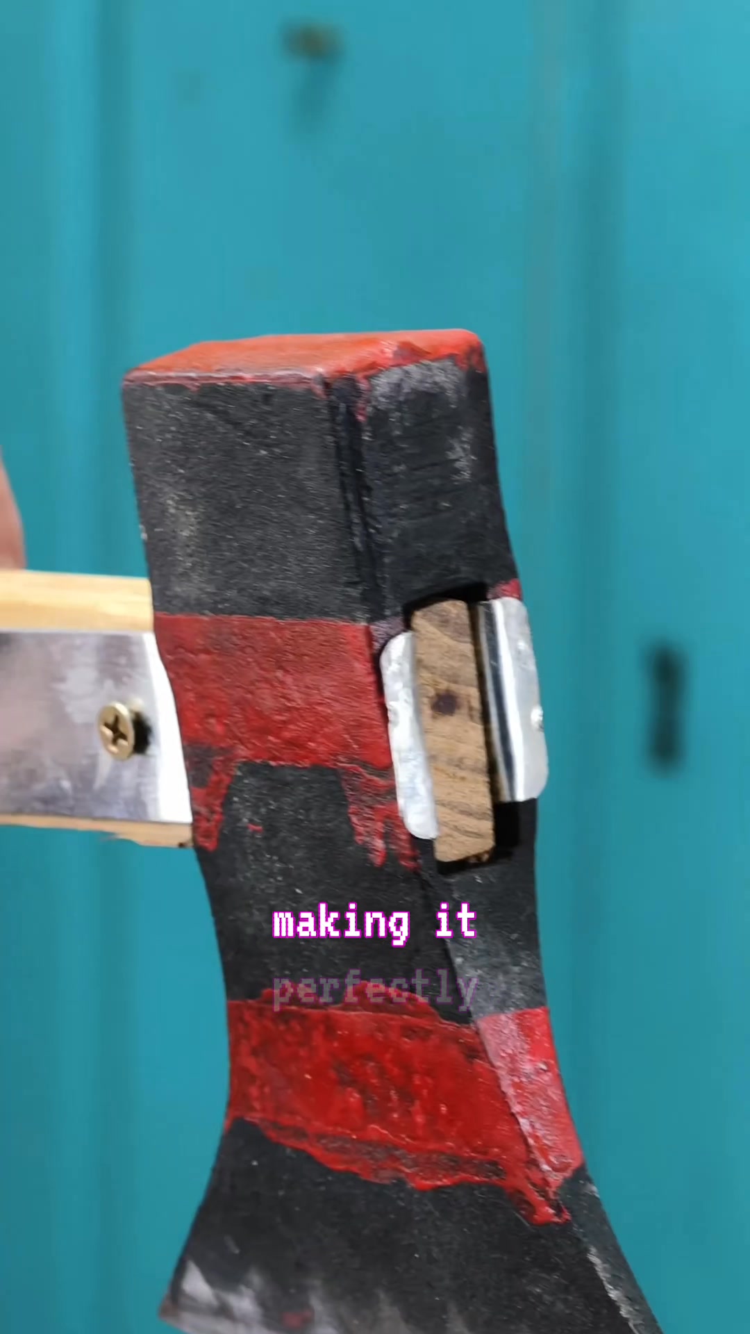 Sturdy Axe Handle Hack 🪓 Secure your axe with this DIY trick! 🛠️ # ...