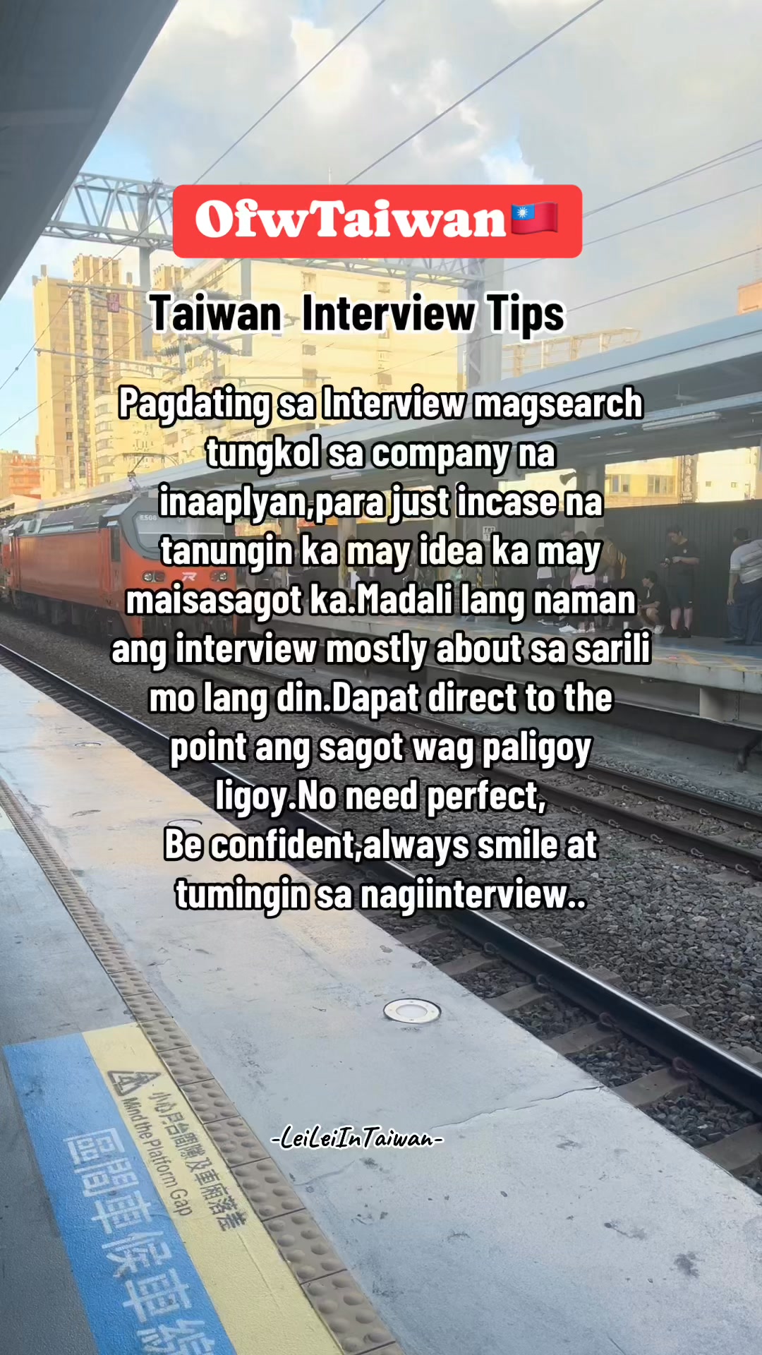 Taiwan Interview Tips👌🇹🇼Smile,Relax and Be confident.. #everyoneシ゚ ...