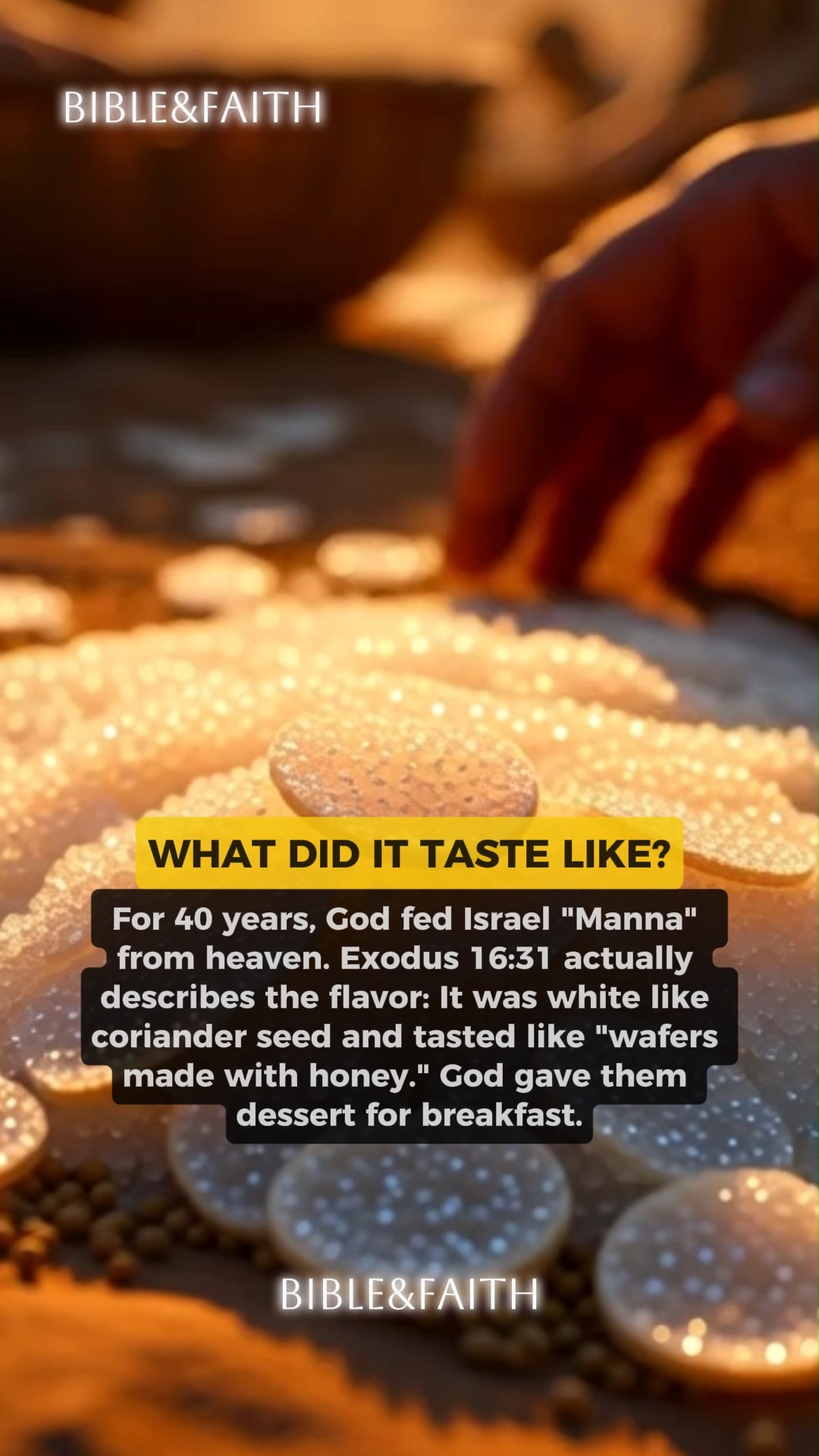 Ever wondered what Manna tasted like? The Bible gives us the review ...