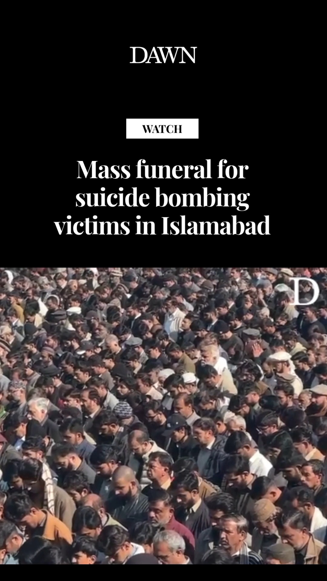 A mass funeral was held for victims on Saturday after an attacker ...