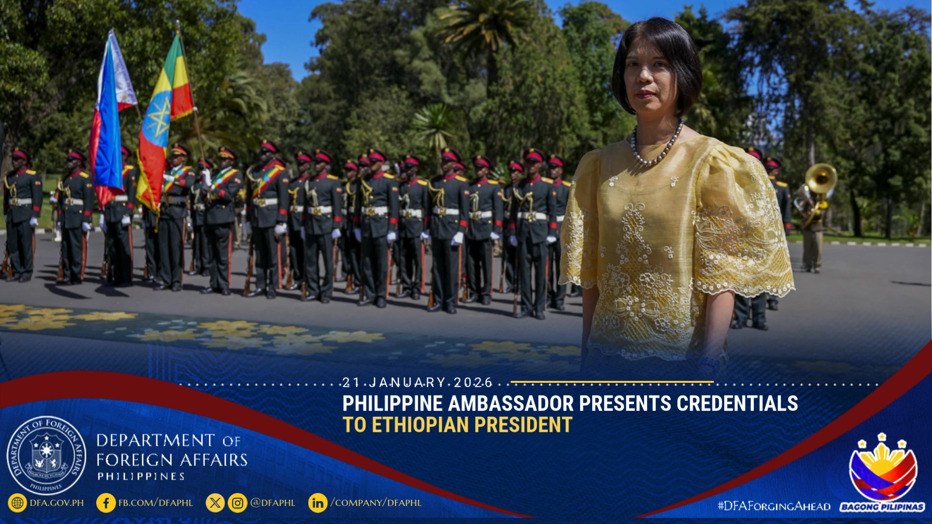 Ambassador Marie Charlotte G. Tang, based in Nairobi, presented her ...