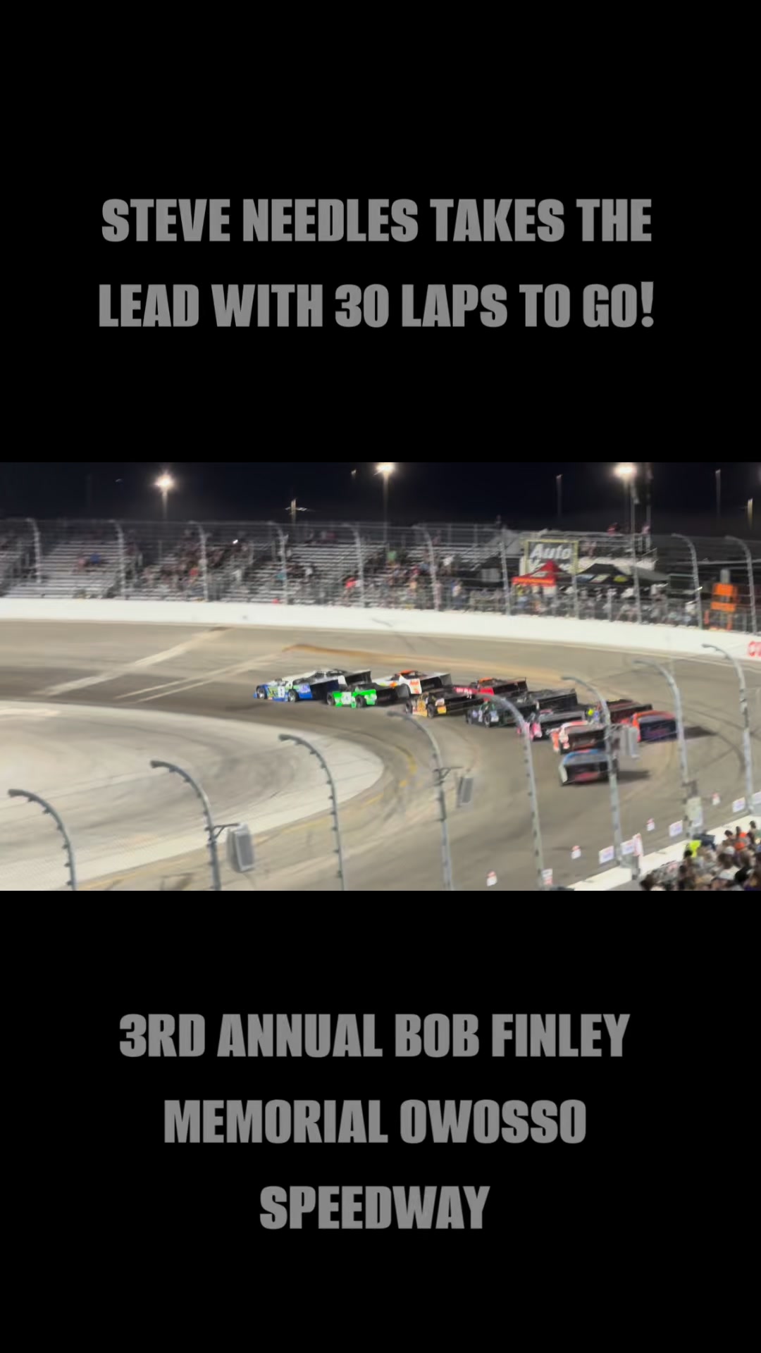After Kyle Crump started to leak fluid onto the track, the cleanup crew ...