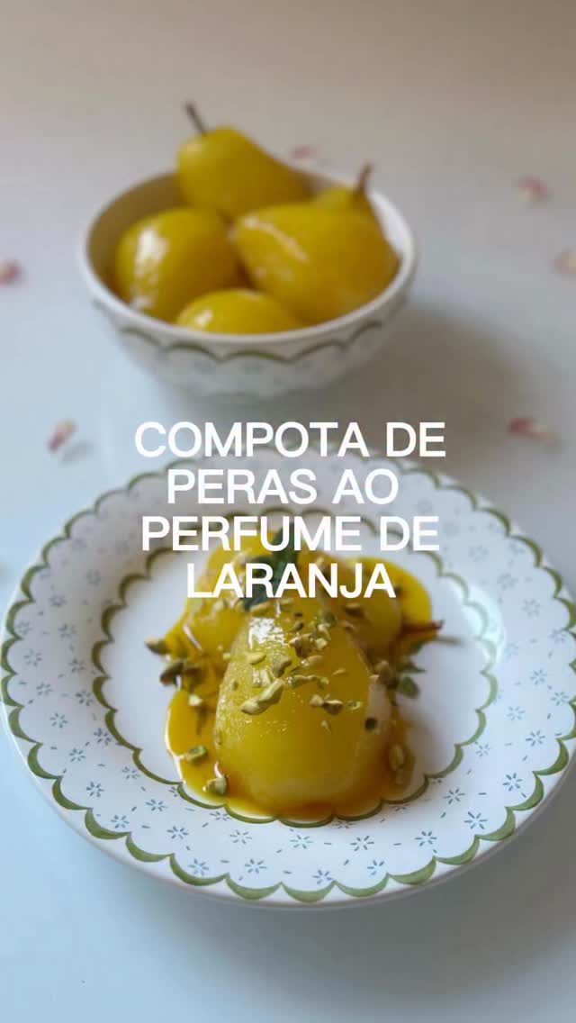 Uma receita delicada, perfumada e cheia de charme: compota de pera com ...