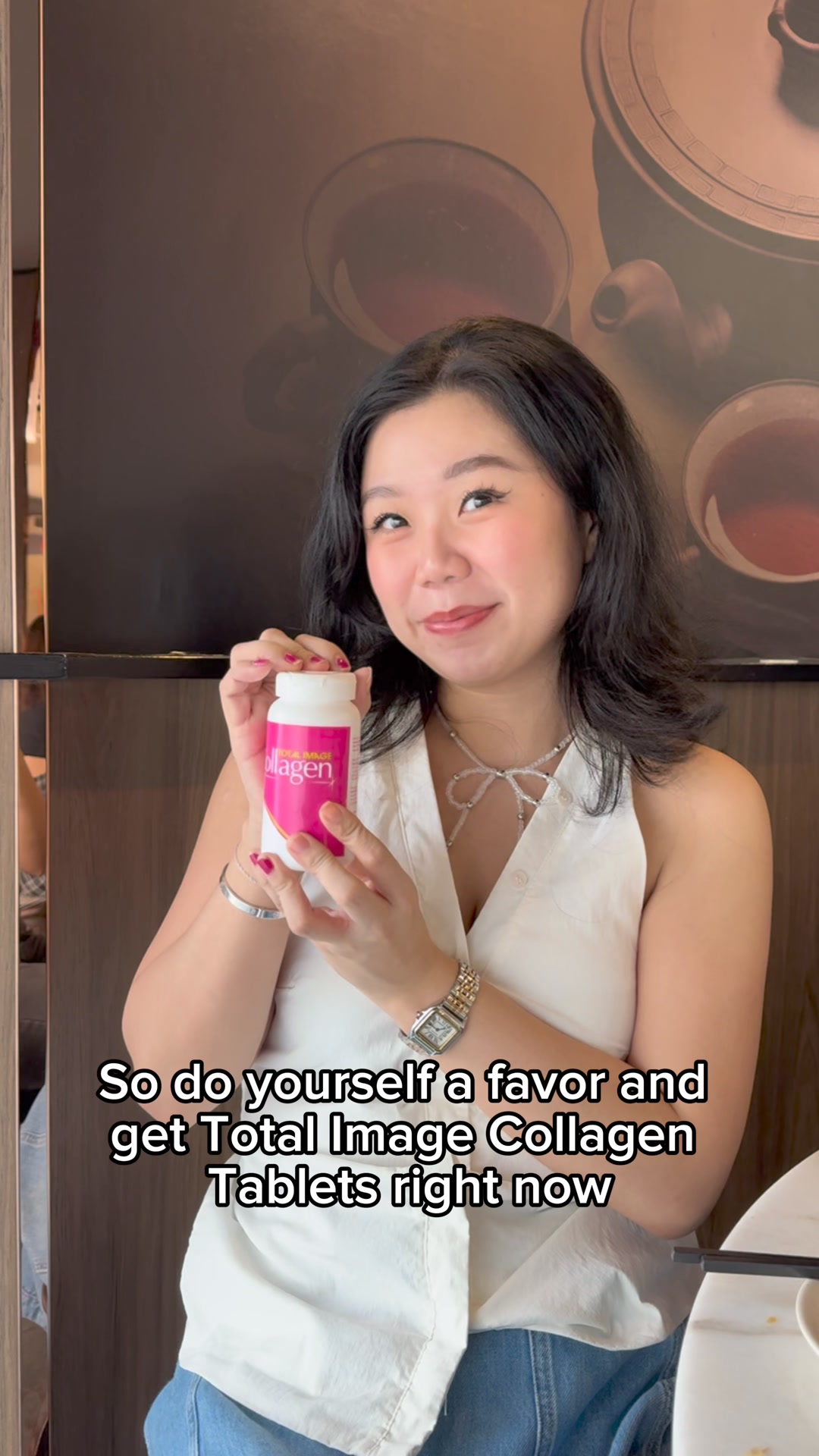 kebaikan total image whita glo l glutathione “I've been obsessed with Collagen lately! My skin has never looked better – it's firmer and more radiant. , Plus, they're Halal certified, so they're safe for everyone. My hair and nails Weight:20g Glutathione as the initial b_att_prd_Pad