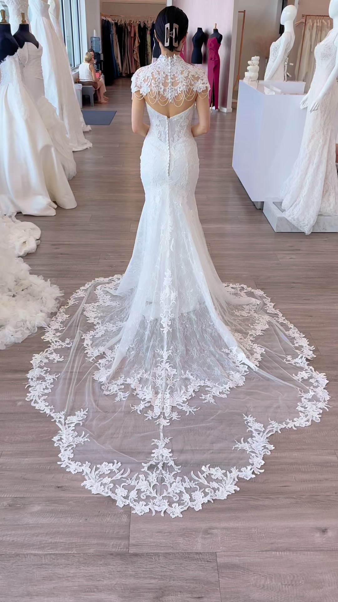 casual coral maxi dress Stroll - Dress style:Gown + Veil A5563114SX Exclusive Formal Dress Shoe Maxi length