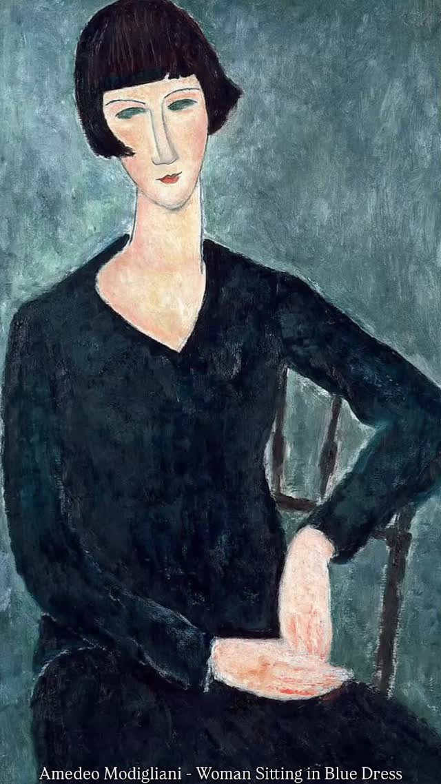 lady in the blue dress tab Woman Sitting Dress, 1917 - 1919 SWEEP TRAIN