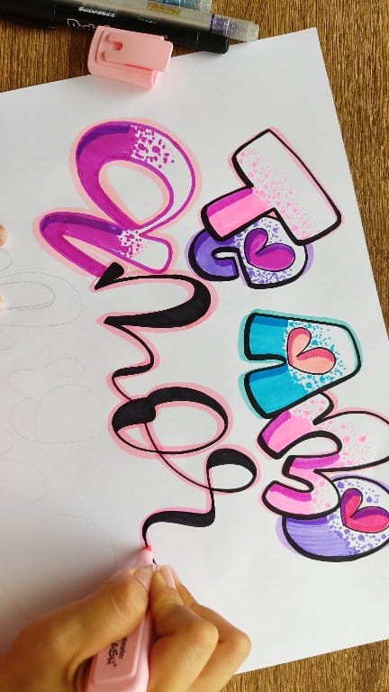 Aprende a crear Letras Bonitas 🩷 Taller Lettering Creativo 🩵 7 clases ...