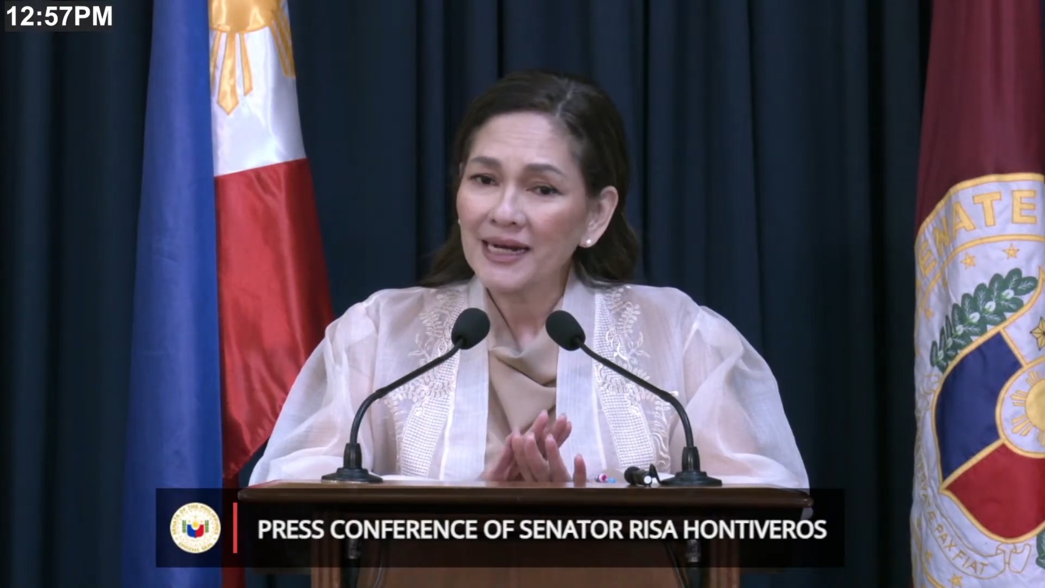 Sen. Risa Hontiveros held a press conference today, March 2, 2026 ...