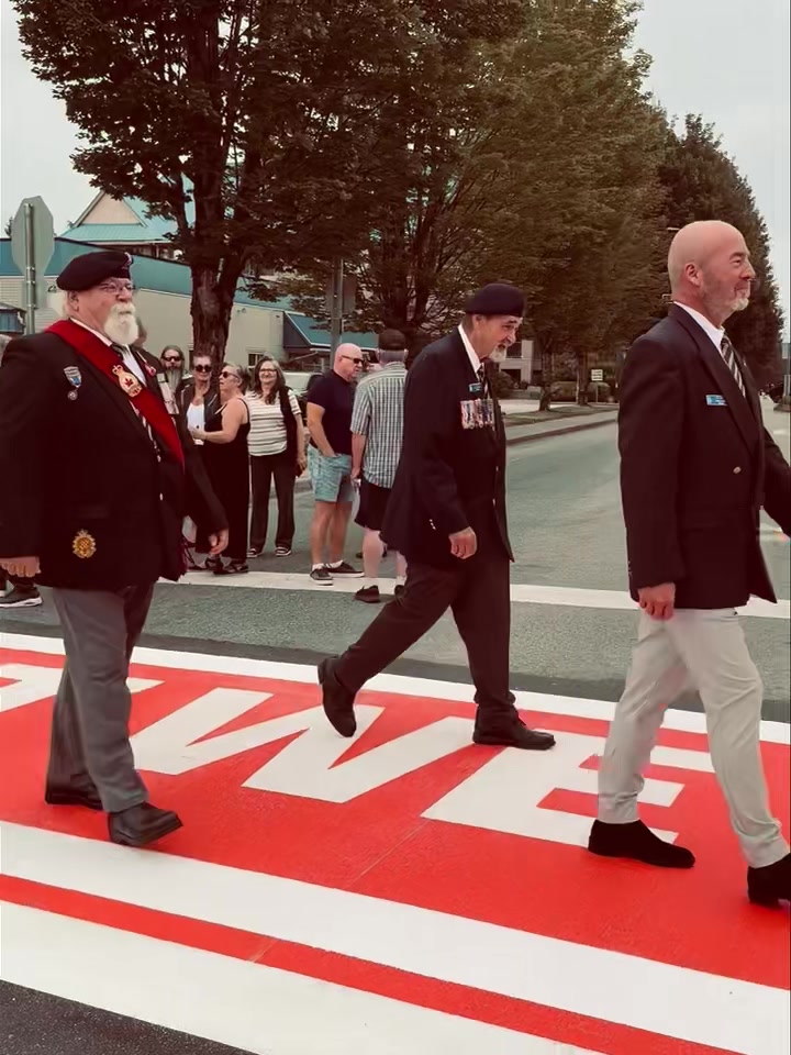 A walk of Remembrance. Maple Ridge Legion Remembrance crosswalk Thank ...