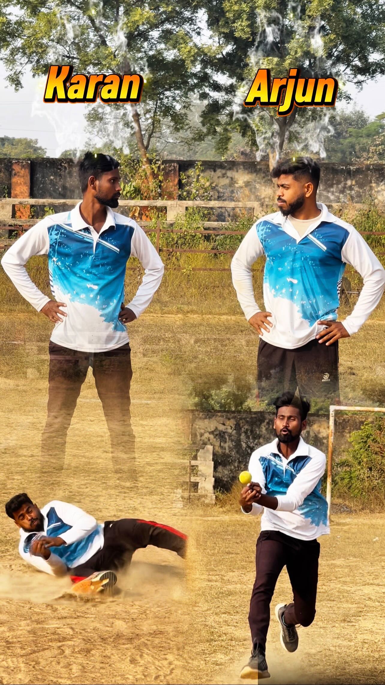  Karan🤝Arjun ️🏏#cricket #cricketlovers♥️ #cricketreels #cricketfever # 