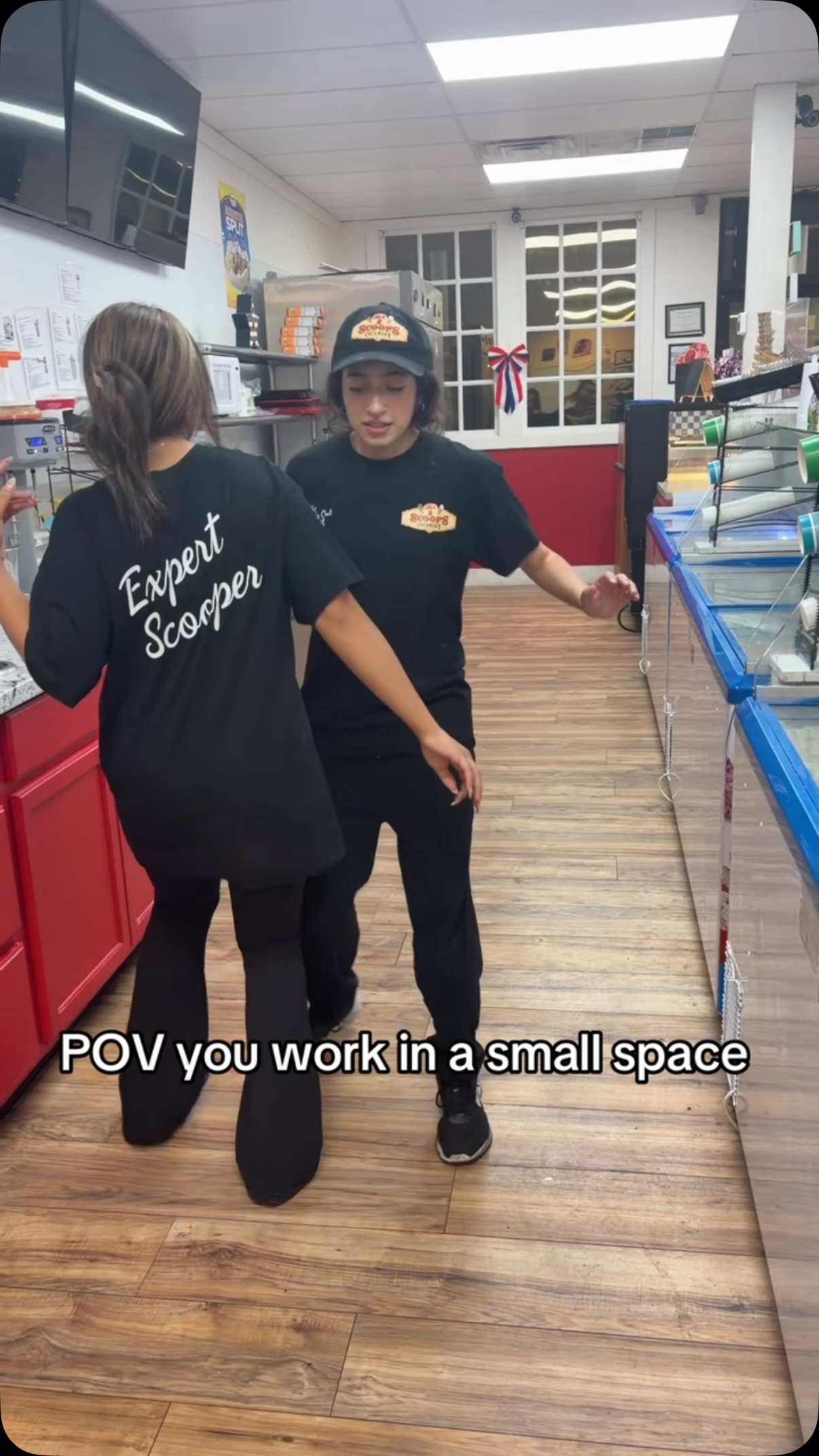 POV you work in a small space 😂 • Website: My2scoops.com • Visit