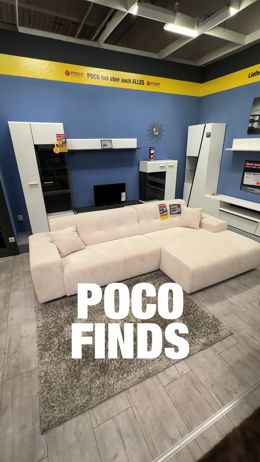 POCO Finds - unser gemütliches Cord Sofa! , #cord #cordsofa #wohnzimmer #wohnen #poco | POCO Einrichtungsmärkte