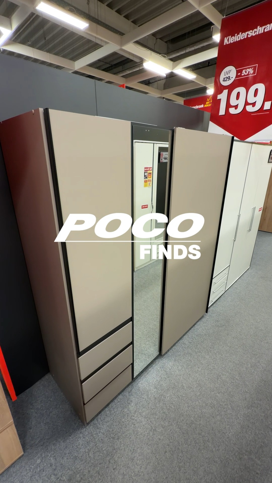 Wer weiß, wie groß der Schrank ist?, #kleiderschrank #möbel #deko #wohnidee #BudgetFriendly, #Schnäppchen #poco | POCO Einrichtungsmärkte