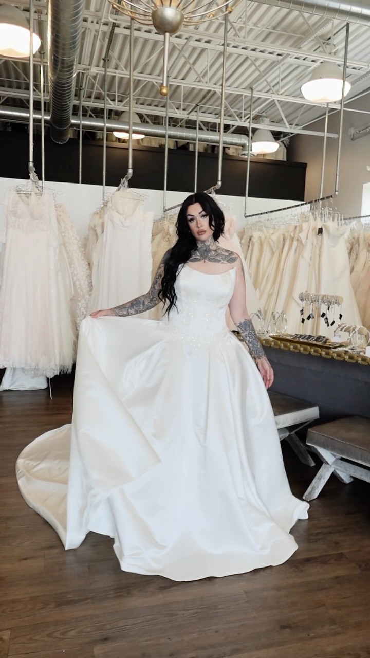 The Geneva looks a little different on every bride, and that’s exactly why we love it. 🤍, One gown. Different body types. Different personalities. Different bridal visions., The best wedding dress is 
