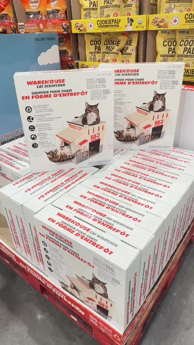 Costco Warehouse Cat Scratcher. Hot hot item and will be sold out