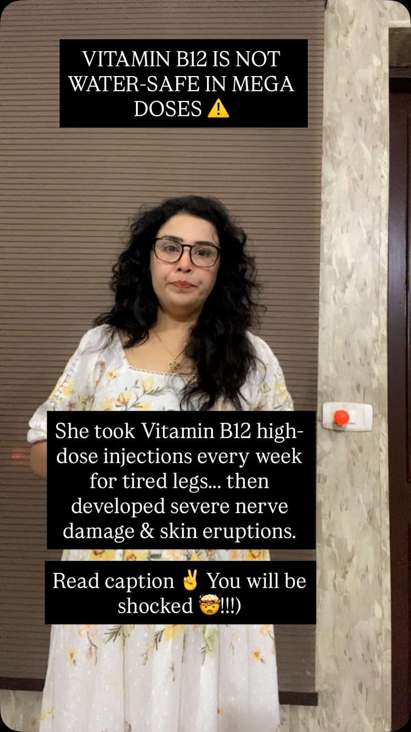 can vitamin b12 injections be harmful “It’s just a vitamin, what’s the harm?” — The biggest myth destroying your metabolic balance. 🛑, (Methylcobalamin) is essential for nerve health and energy, but more is NOT always better. syringe Replacement therapy for vitamin Options:3 cc w/Small Needle for Low Viscosity Materials (Box of 100)
