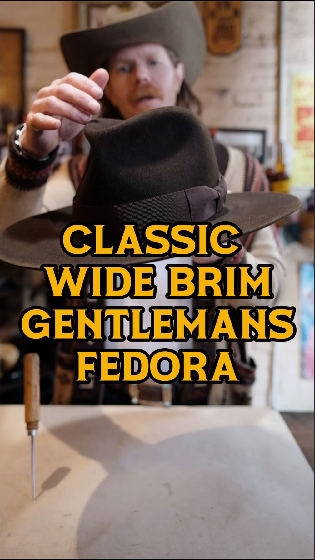 Not everybody wants a wide brimmed hat, this short 2 inch brimmed