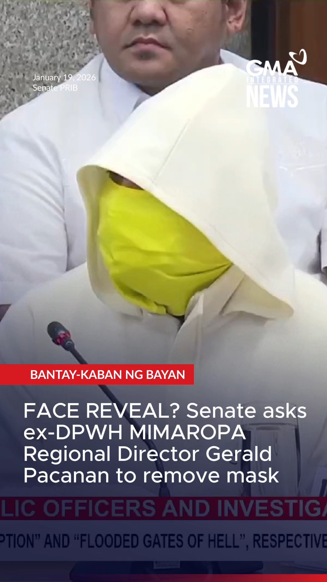 FACE REVEAL? During the proceedings, senators questioned ex-DPWH ...