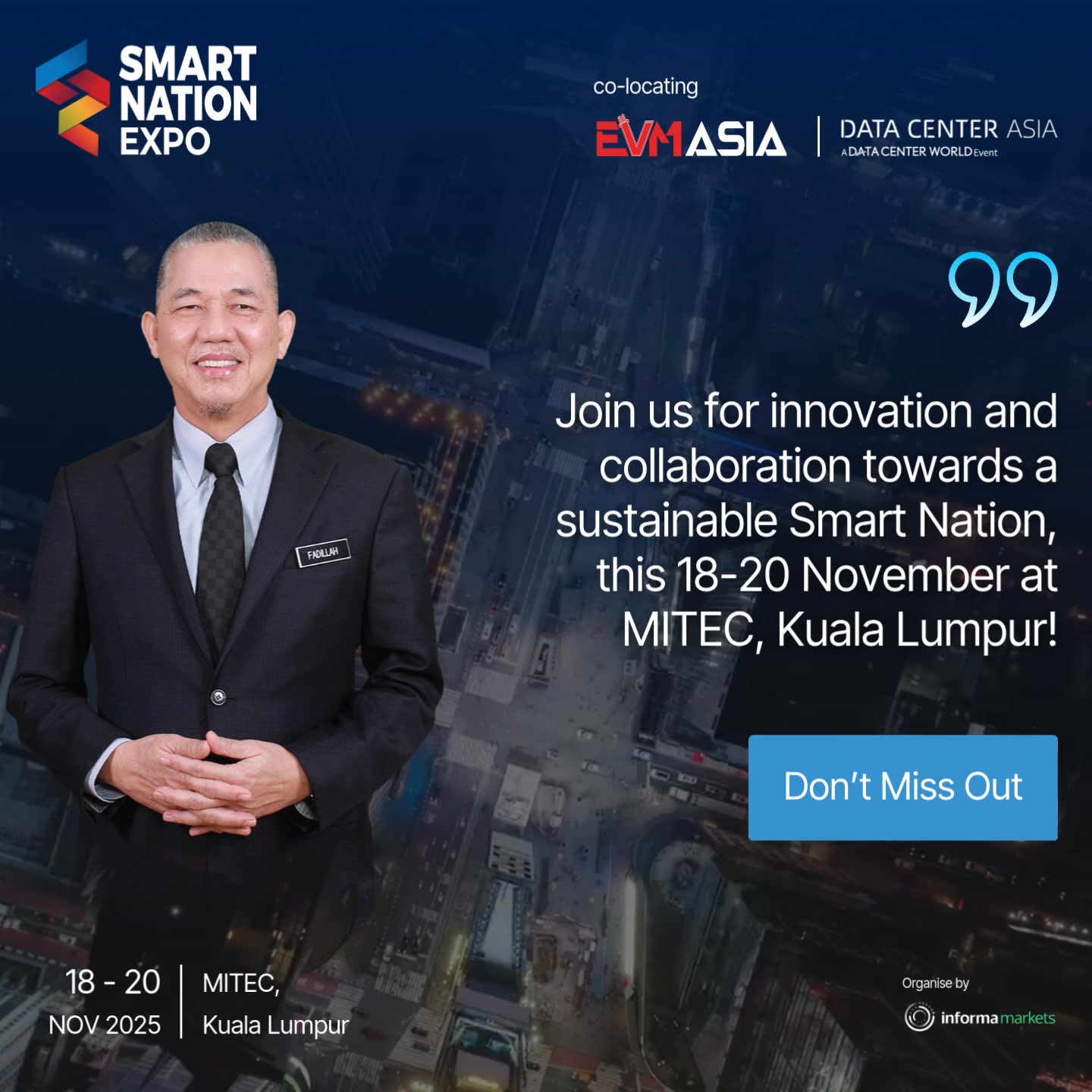 Join us for a transformative experience at Smart Nation Expo 2025! Hear ...