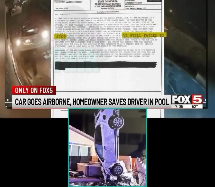 🫢 Suspected Dr unk Driver In Southern Nevada Goes Airborne And Crashes ...