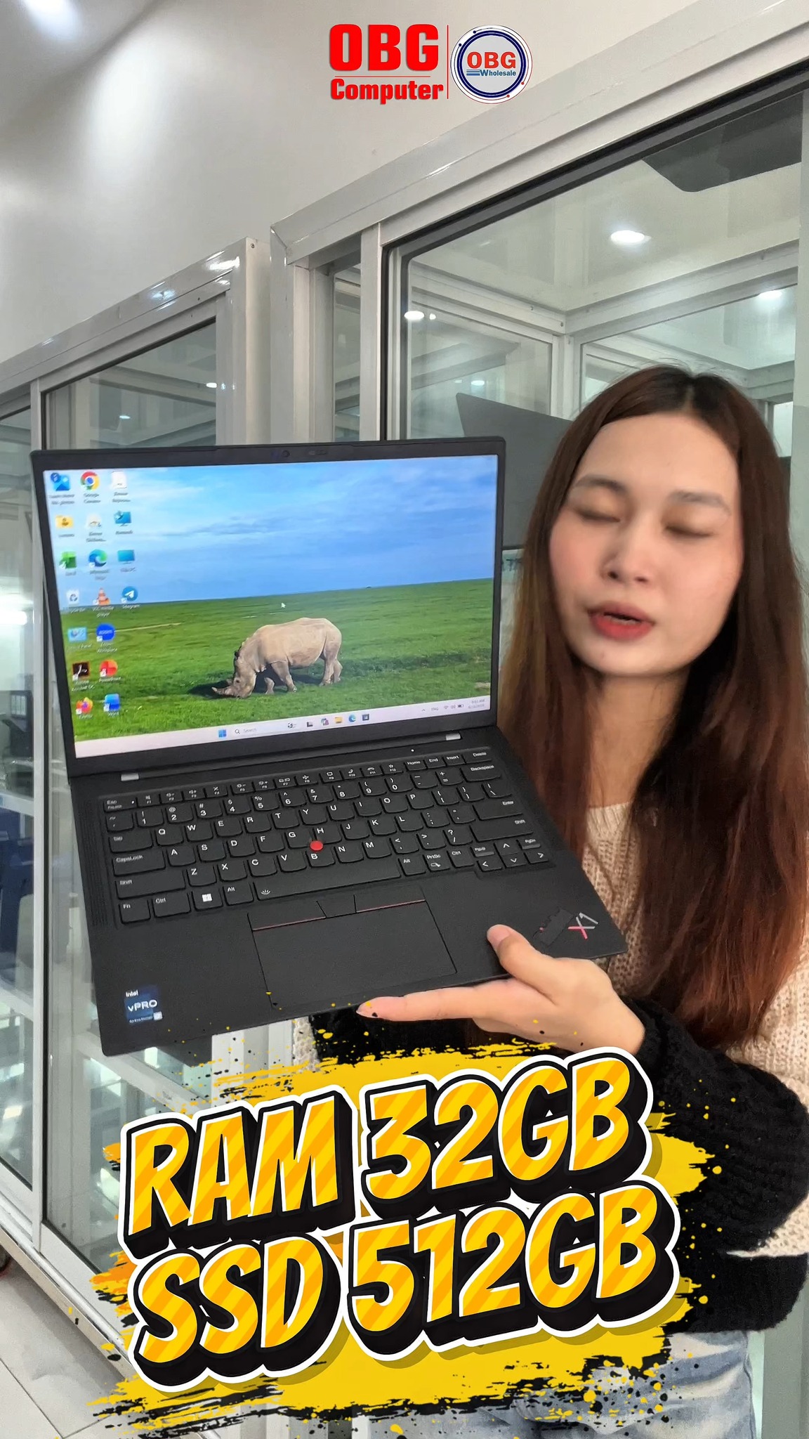 Lenovo Gen 11 ThinkPad X1 Carbon Laptop with Intel Core i7-1365U