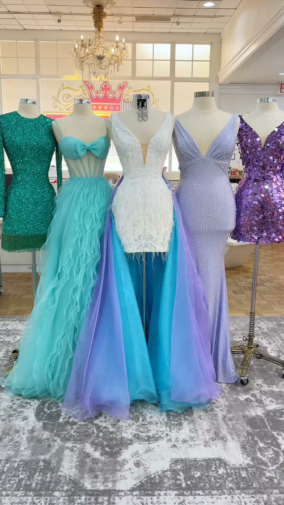 mint, white, and lavender walk into a store... 🩵🤍💜, Madison Avenue Prom & Pageant | Richmond, KY, 💳 layaway available | 📦 shipping available, 📏 shop sizes 00–24 in store, up to size 40 by order