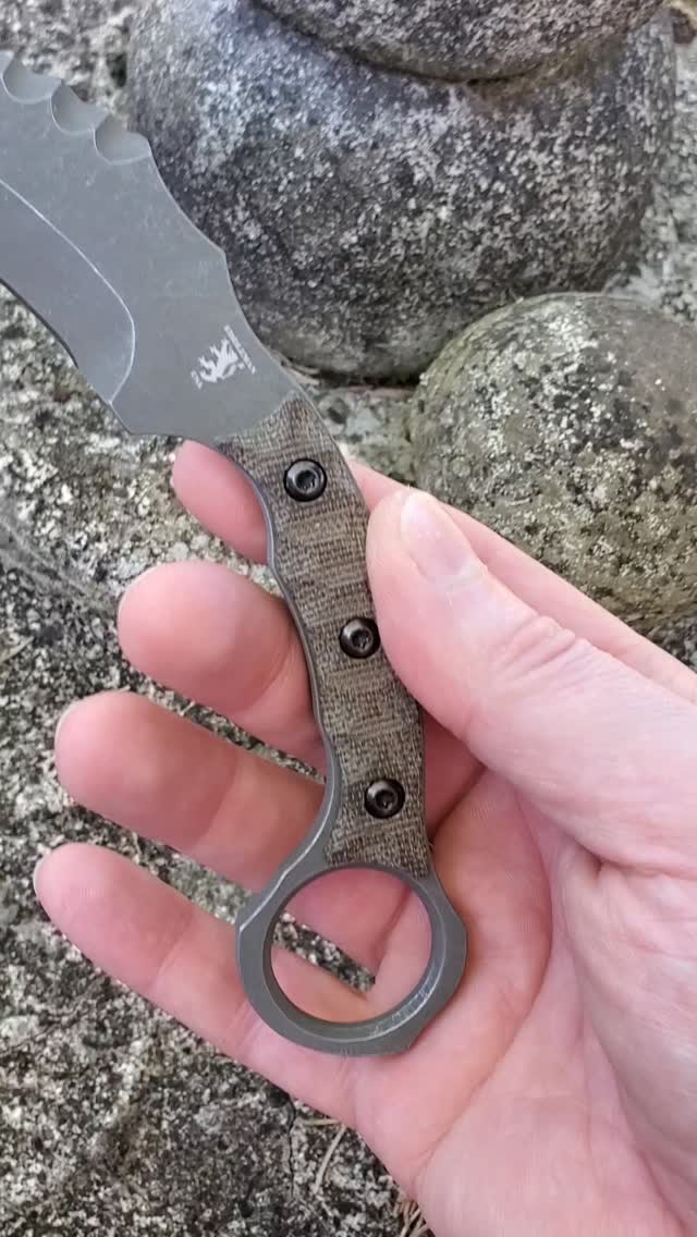 Acidwash x green canvas micarta | Sam Eddleman