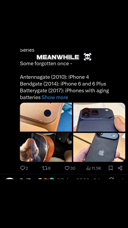 iPhone 17 Scratch-Gate ☠️ #smartphone #tech #technews #blowup #edit # ...