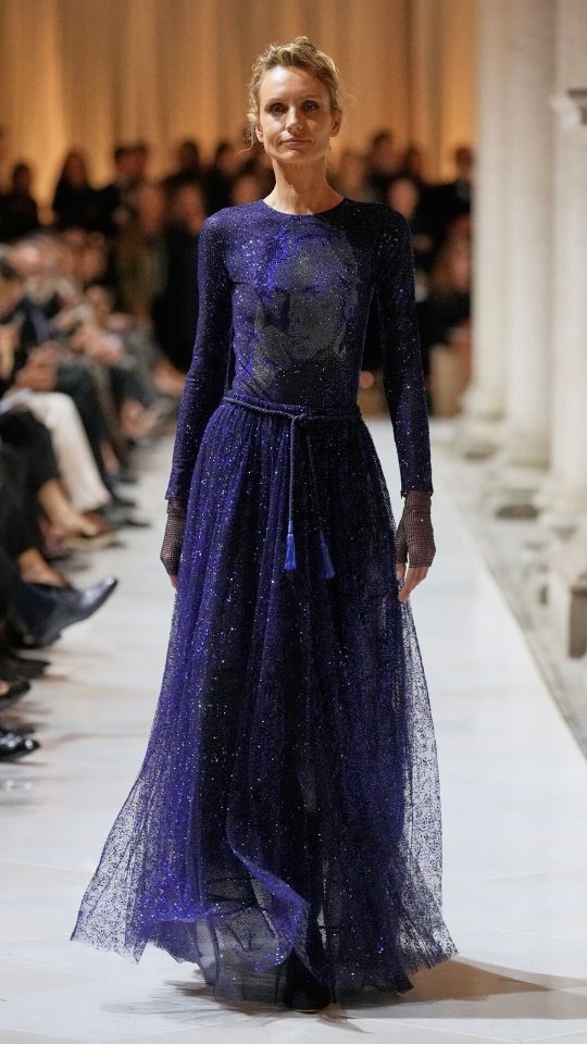 Giorgio Armani's Final SS26 Look: Self-Portrait Dress at Milan Fashion Week