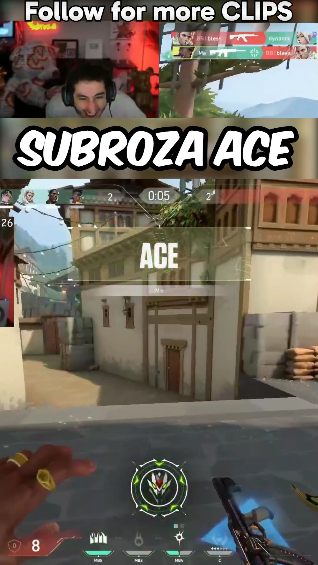 Subroza ACE (c) Subroza #esports #valoranthighlights #valorantclips # ...