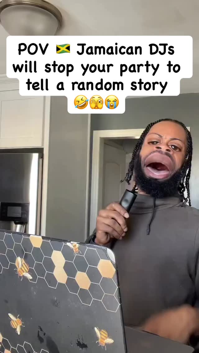 POV 🇯🇲 Jamaican DJs will stop your party to tell a random story🤣🫣😭 Too ...