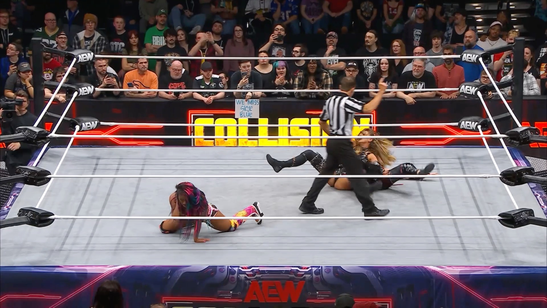 TBS Champ Moné + Cameron vs ROH Women's Champ Athena + Hart before ...