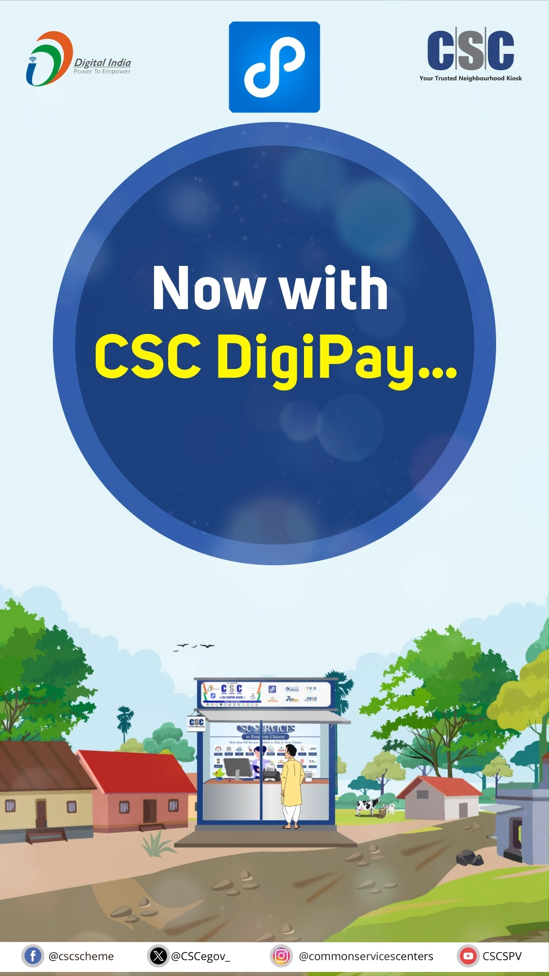 Digital Payment means only CSC DigiPay... #DigiPay is revolutionizing # ...