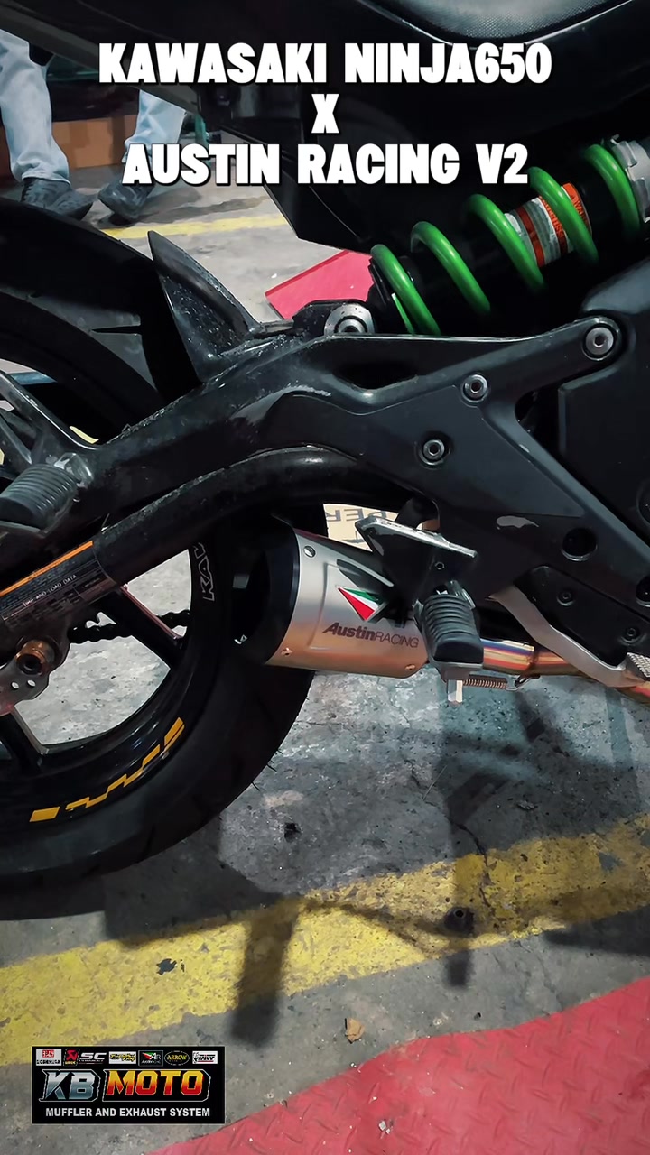 KAWASAKI NINJA650 Works: Full system header, Extended link Exhaust