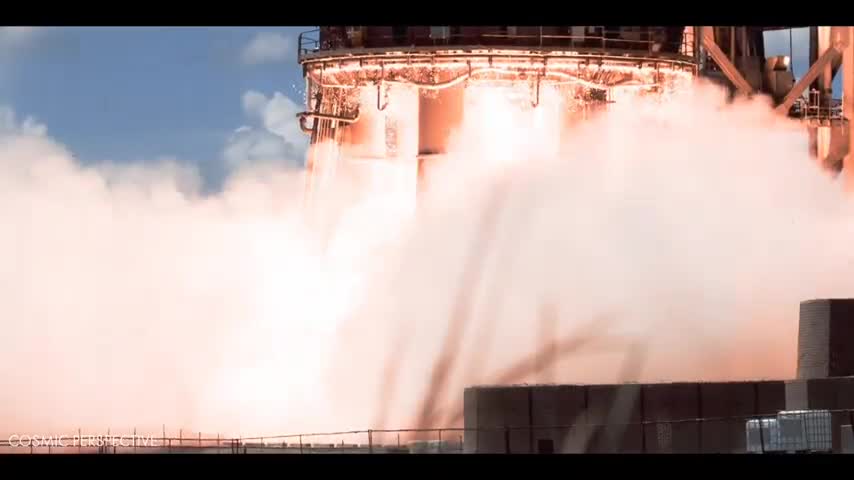 New slow-motion film of Starship Booster 7's record seven raptor engine ...