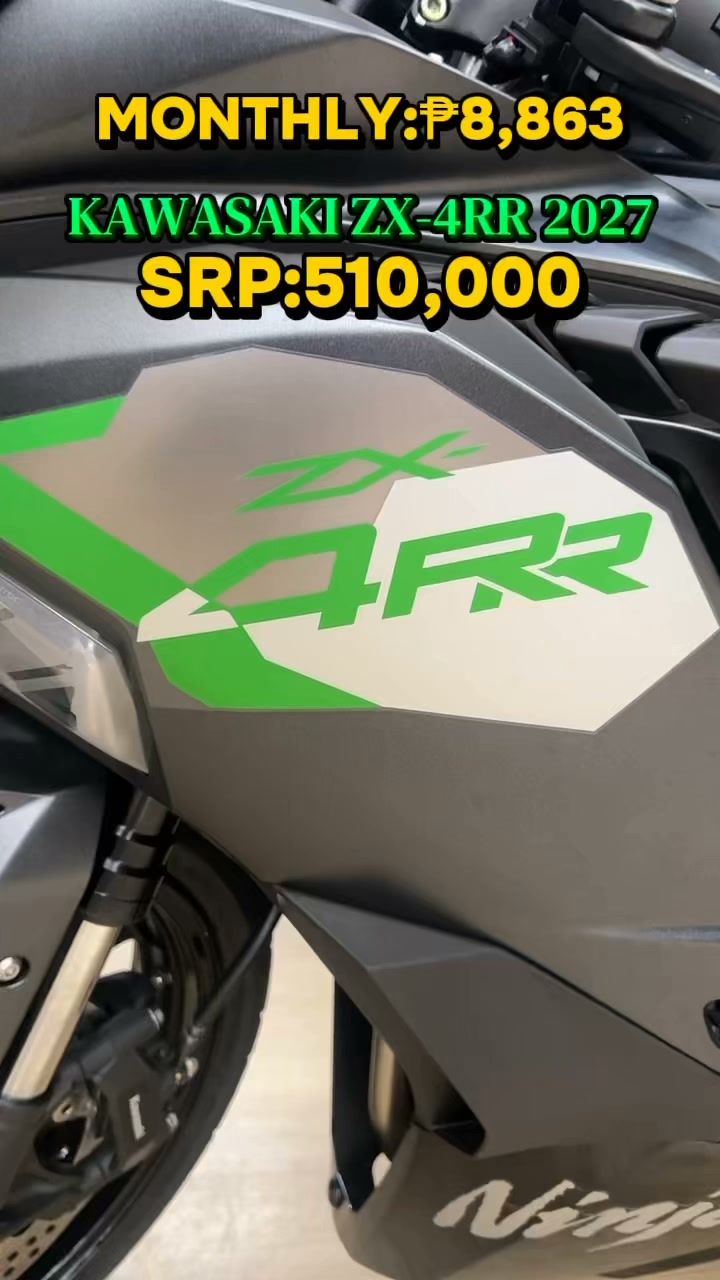 KAWASAKI ZX-4RR 2027 SRP:510,000🔥 ‼️MONTHLY:₱8,863