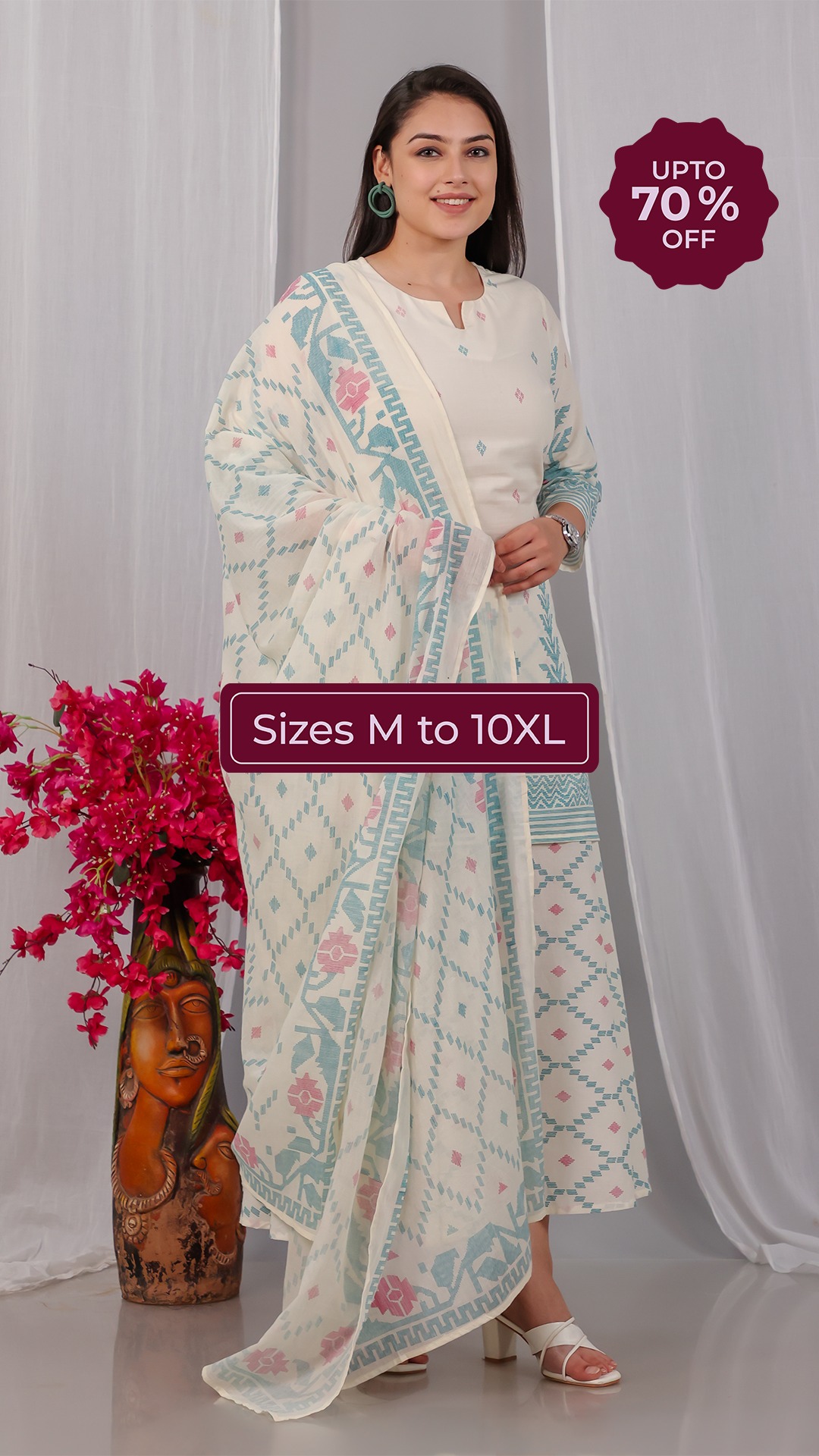 👗 M to 10XL Size Kurta Sets @70% off 🛍️ Buy Different Sizes in Kurta ...