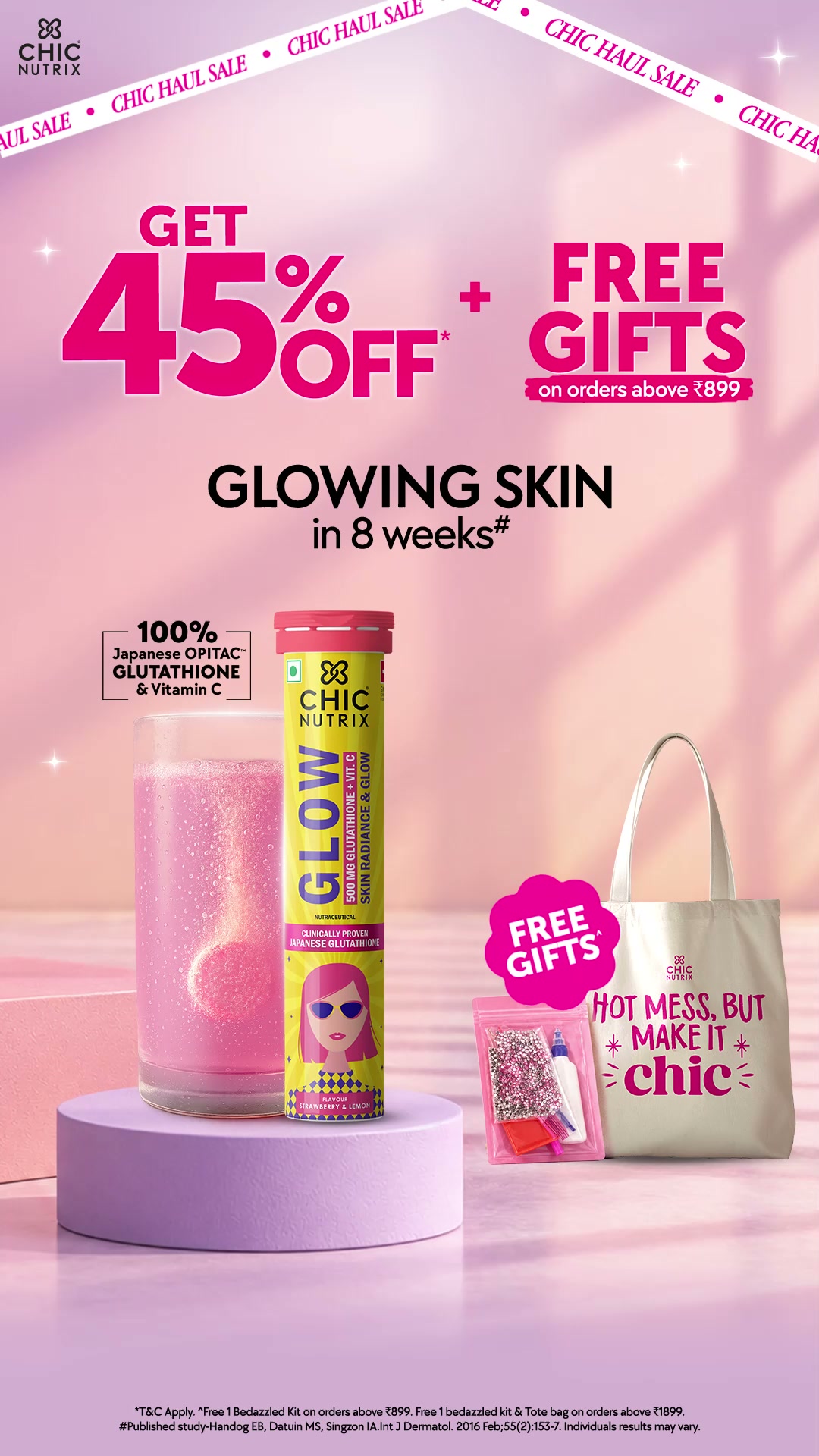 chicnutrix glow glutathione ✨ **CHICNUTRIX SALE IS LIVE!** ✨, Ready to glow from within? 💖, Get **Chicnutrix Glow UP TO 45% OFF** + enjoy **FREE GIFTS** with your order! 🎁😍, ✨ Japanese Glutathione, ✨ Antioxidant-rich Ultra-sensitive wavelength-scanned CRDS detection