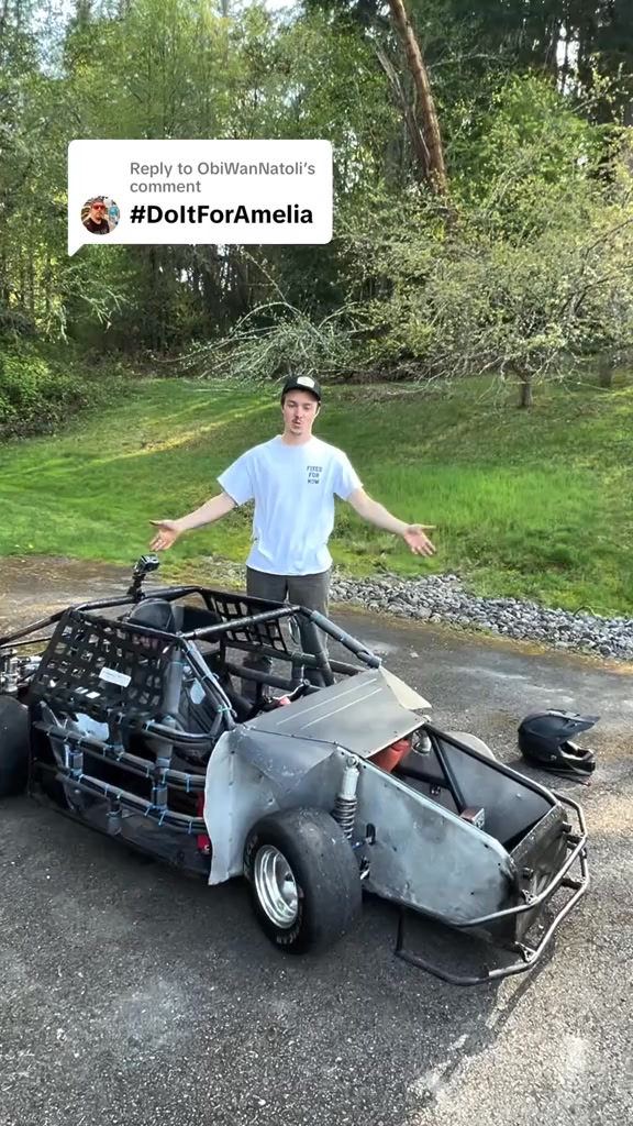 Replying to Testing the mini cup race car. This thing i ...