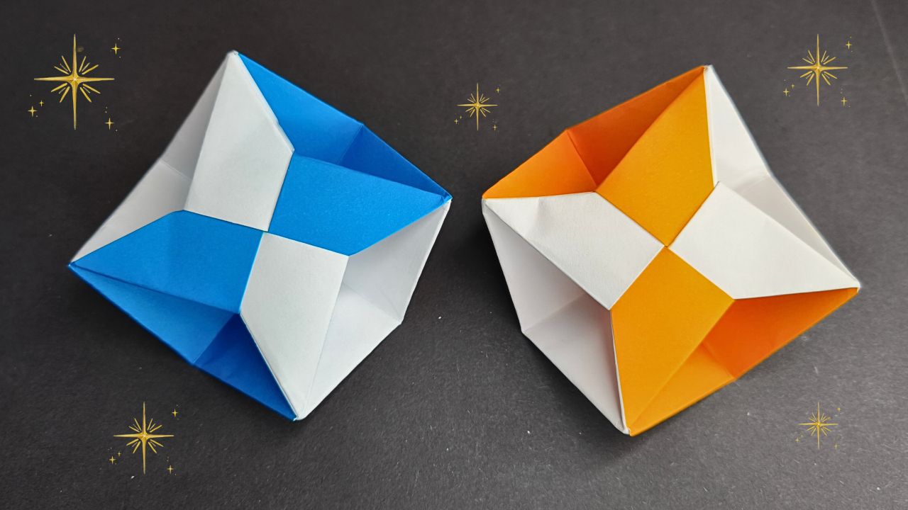 Origami 3D Star Cube ⭐️ | Origamilibrary | Facebook