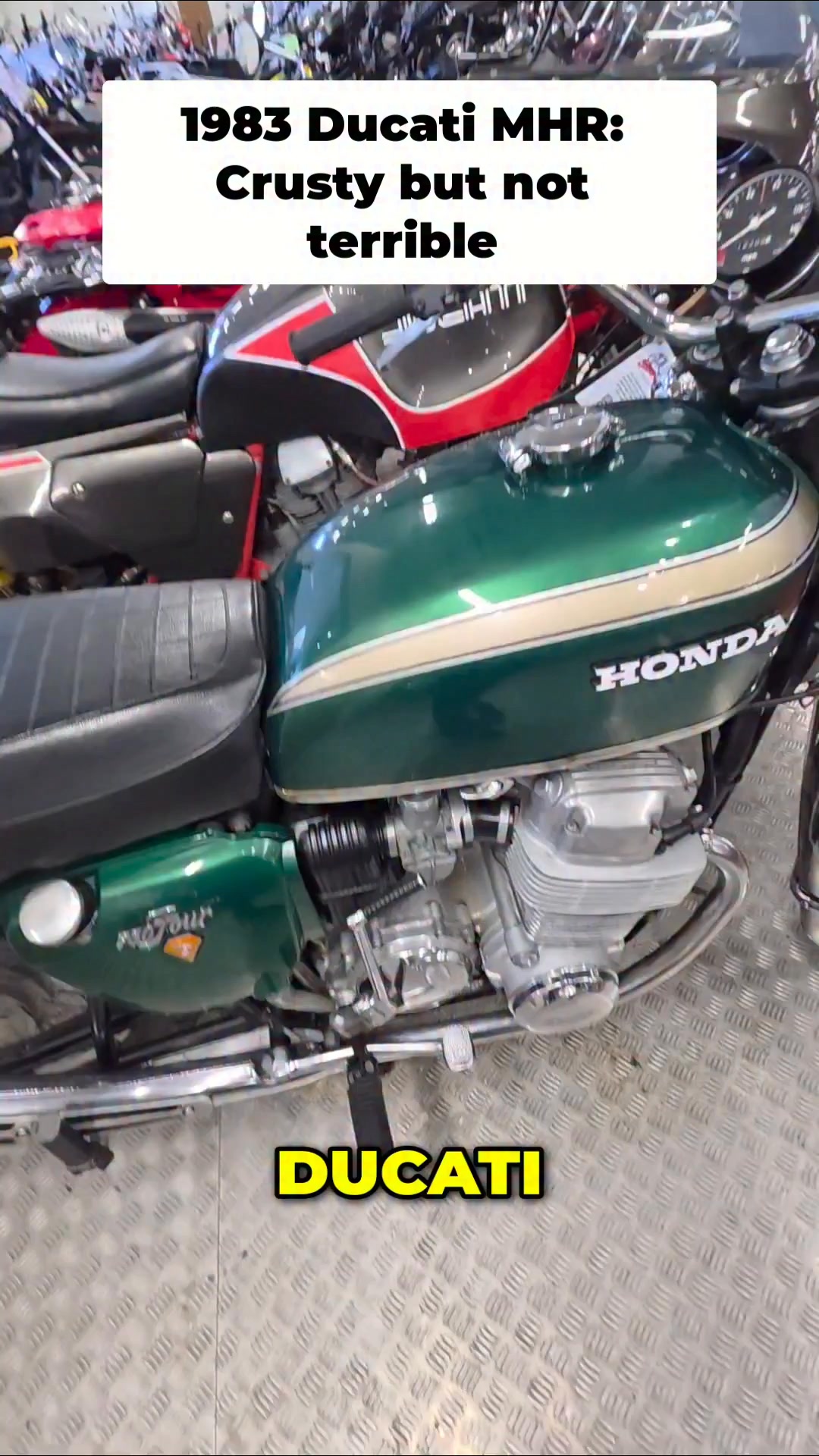 This Ducati MHR 900 has a unique look some call funky. While the