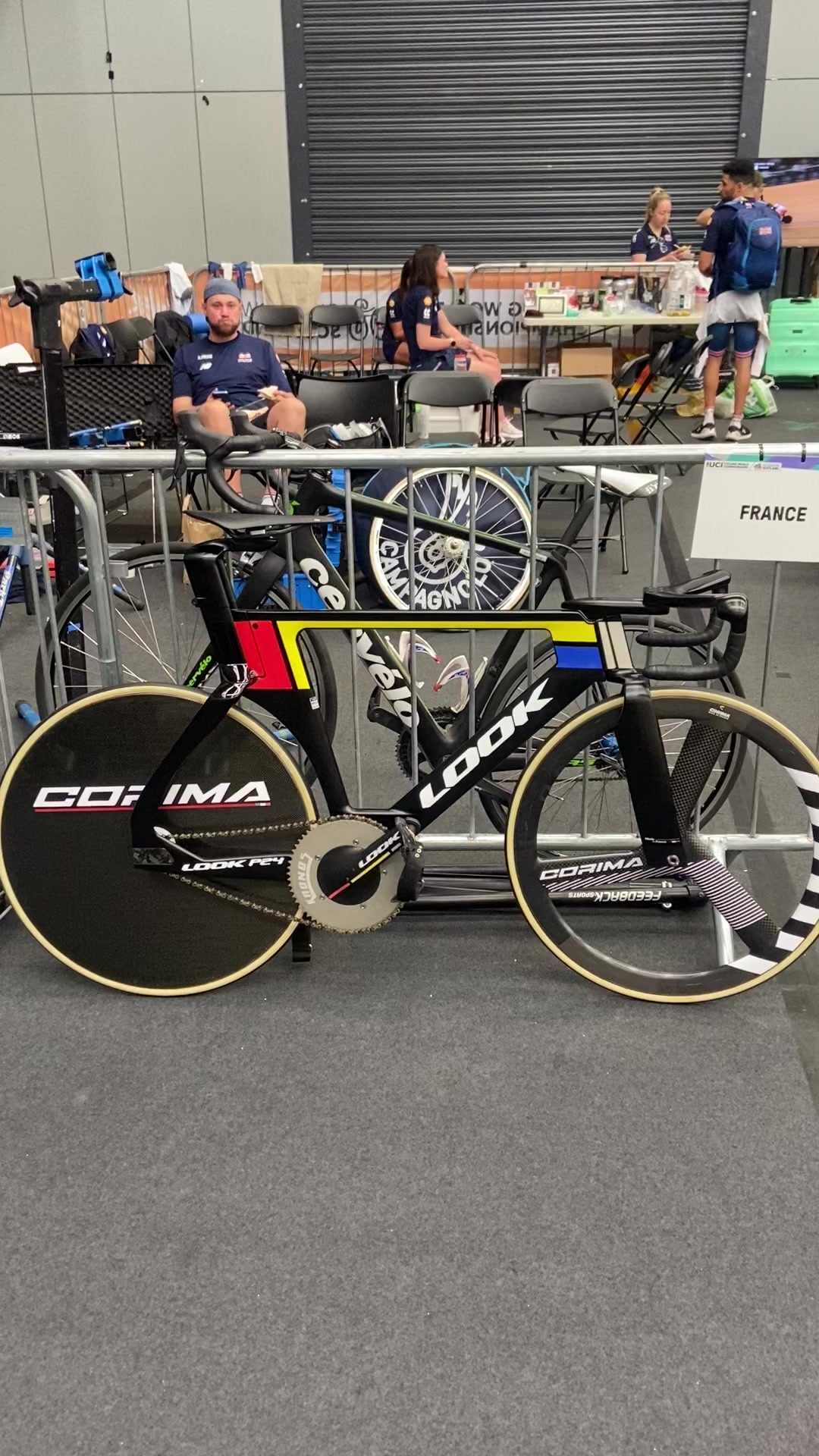 France is using a brand new unreleased Look P24 track bike at the