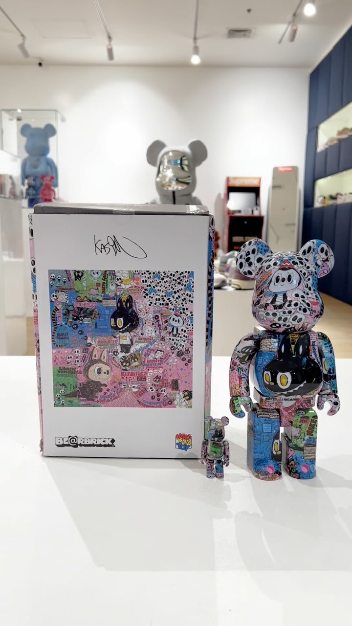 Labubu the monster x bearbrick By Kasing Lung 400% Available in